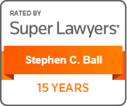 Rated by | Super Lawyers | Stephen C. Ball | 15 Years